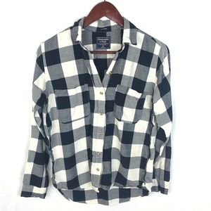 Abercombie Fitch Boyfriend plaid button down top